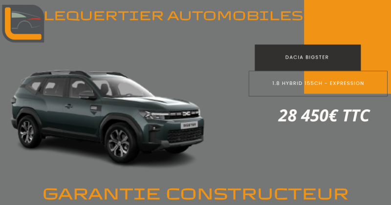 DACIA BIGSTER 1.8 HYBRID 155CH EXPRESSION